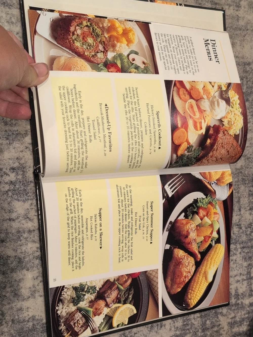 Sears Gas Grill Cookouts Cookbook – Black & Yellow Cover